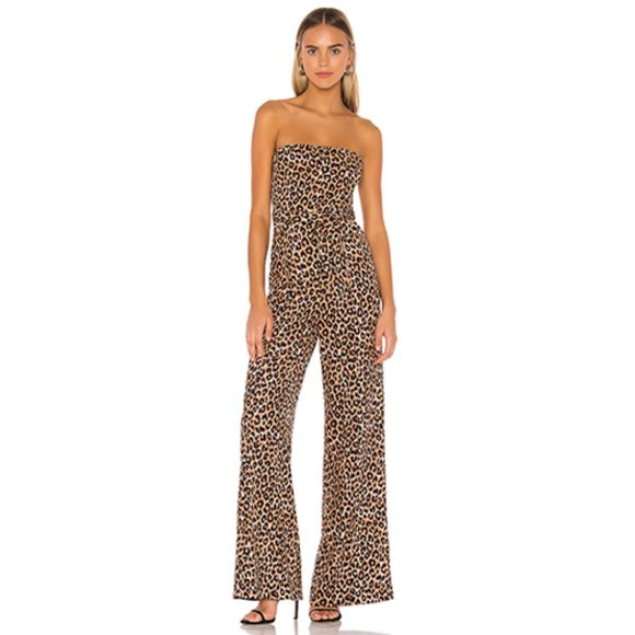 Likely Pants - NWT LIKELY Emile Strapless Jumpsuit in Leopard 6